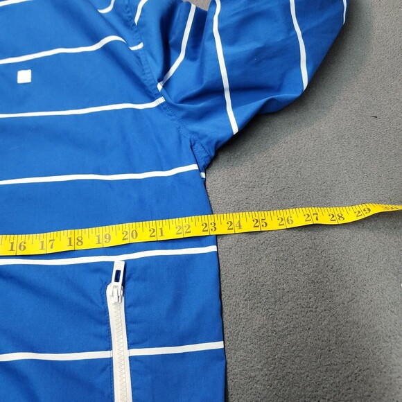 Ecko Unltd Men's Blue Striped Hooded Jacket Full Zip Urban Surf Size L - Picture 10 of 11